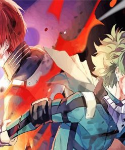 Midoriya Todoroki And Deku My Hero Academia Paint By Numbers