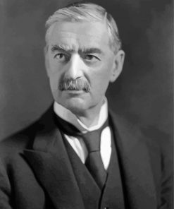 Monochrome Neville Chamberlain Paint By Number