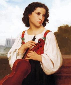 Musician Girl William Adolphe Paint By Numbers