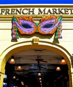 New Orleans The French Market paint by number