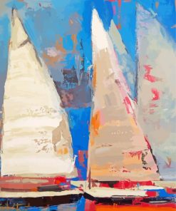 Sailboat Ghosts Art Paint By Numbers