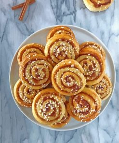 Swedish Cinnamon Roll paint by number