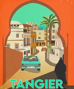 Tangier Morocco Poster Paint By Numbers