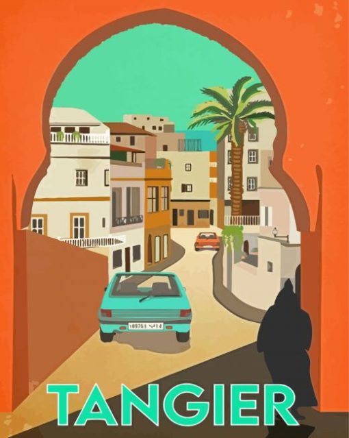 Tangier Morocco Poster Paint By Numbers