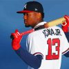 The Baseball Player Ronald Acuna Jr paint by number