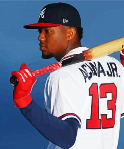 The Baseball Player Ronald Acuna Jr paint by number