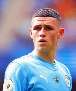 The Football Player Phil Foden paint by number