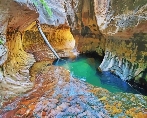 The Subway Zion National Park Paint By Numbers