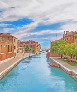 Venice Scenic Canal Paint By Numbers