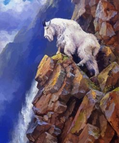 White Mountain Goat paint by number