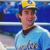 Young Paul Molitor paint by number