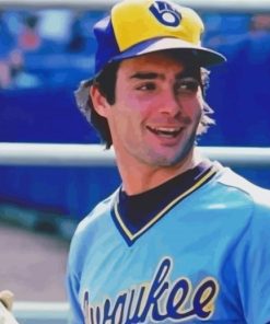 Young Paul Molitor paint by number