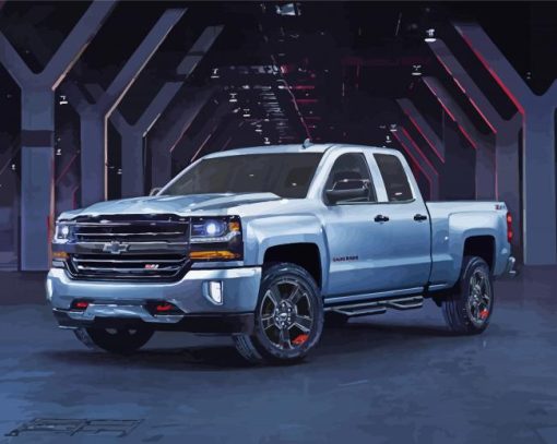 2017 Chevy Silverado Z71 Car Paint By Numbers