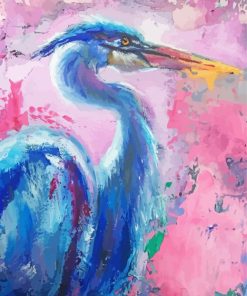 Abstract Heron Head Art Paint By Numbers