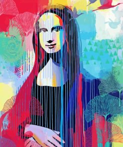 Abstract Mona Lisa Paint By Numbers