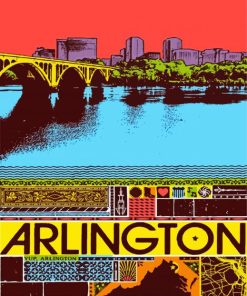 Arlington City Poster Paint By Numbers