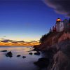 Bass Harbor Lighthouse Dawn Paint By Numbers