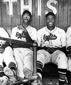 Black And White Negro League Baseball Players Paint By Numbers