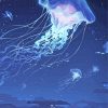 Blue Galaxy Jellyfish Paint By Numbers