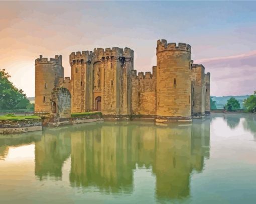 Bodiam Castle Paint By Numbers