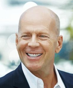 Bruce Willis Smiling Paint By Numbers