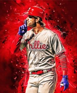 Bryce Harper Art Paint By Numbers