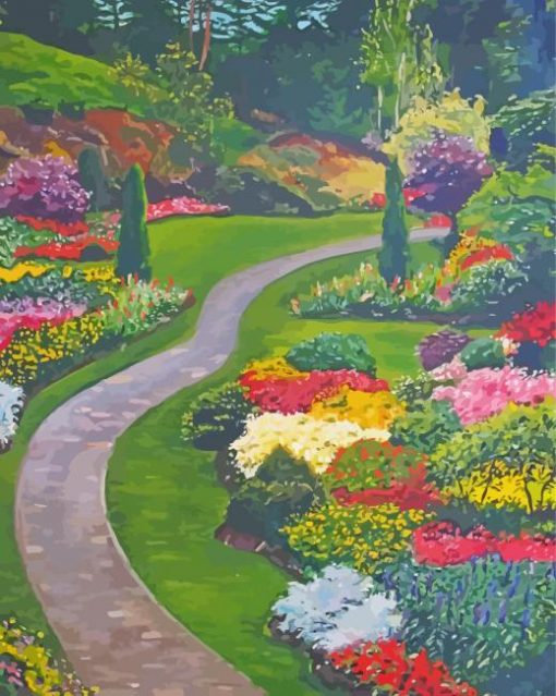 Butchart Gardens Paint By Numbers