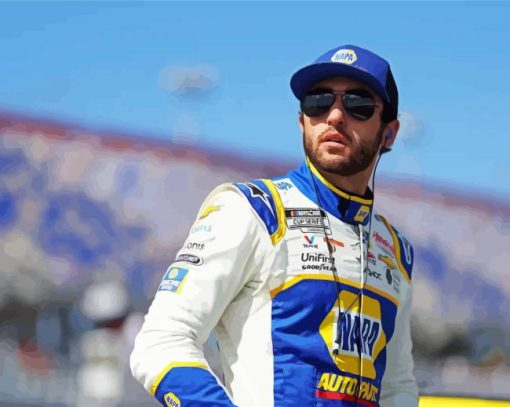 Chase Elliott Racer Paint By Numbers