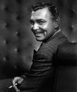 Clark Gable Smoking Paint By Numbers