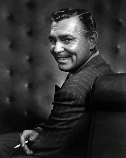 Clark Gable Smoking Paint By Numbers