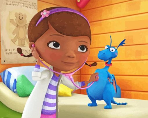 Doc McStuffins And Stuffy Characters - Paint By Number