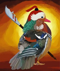 Duck Warrior Art Paint By Numbers