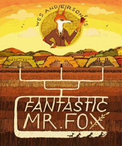 Fantastic Mr Fox Film Poster Paint By Numbers