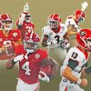 Georgia Bulldogs Football Paint By Numbers