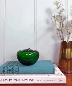 Glass Apples On Books Paint By Numbers