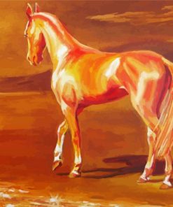 Golden Mare Horse Art Paint By Numbers