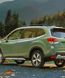 Green Subaru Forester Paint By Numbers