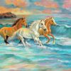 Horses Running On The Beach Paint By Numbers