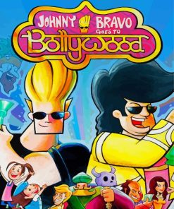 Johnny Bravo Poster Paint By Numbers