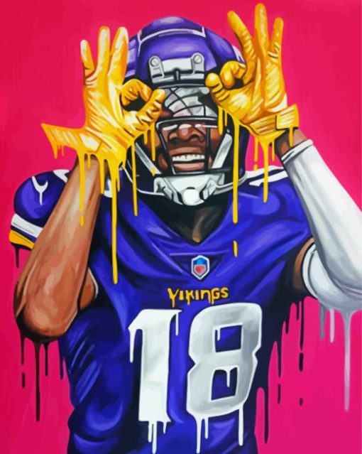 Justin Jefferson Art Paint By Numbers