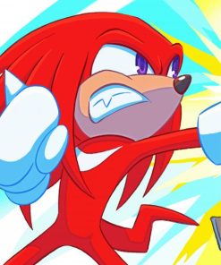 Knuckles The Echidna Paint By Numbers