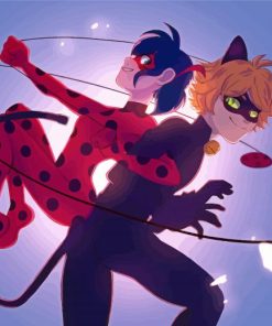 Ladybug And Chat Noir Art Paint By Numbers