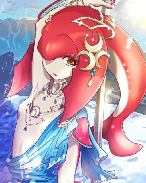 Legend Of Zelda Mipha Paint By Numbers