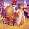 Little Vintage Children Paint By Numbers