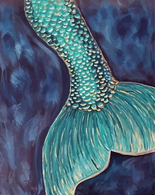 Mermaid Tail Art Paint By Numbers