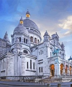 Montmartre Sacre Coeur Paint By Numbers