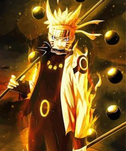 Naruto Nine Tails Sage Mode Anime Paint By Numbers