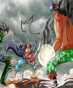 One Piece Dragon And Shanks Paint By Numbers