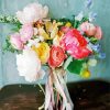 Peonies And Ranunculus Bouquet Paint By Numbers