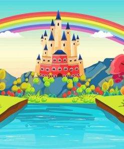 Rainbow Castle Paint By Numbers